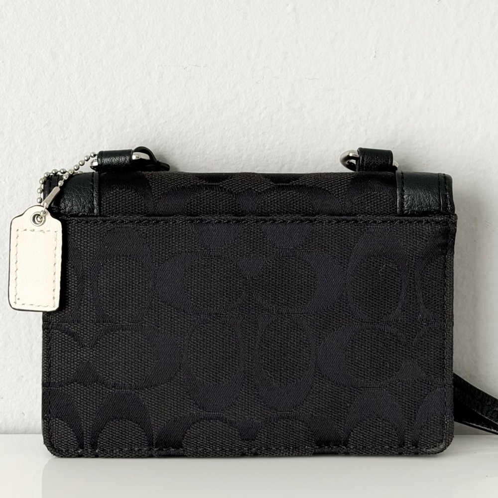 Vintage Coach Signature Turn-lock Wallet Crossbody - Picture 3 of 14
